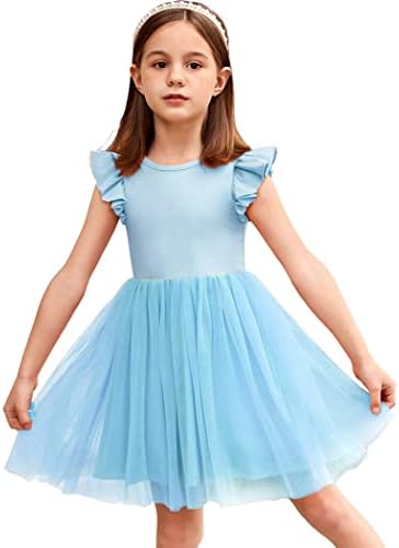 Arshiner Toddler Tutu Dress Little Girls Fluffy Summer Dresses Casual Party Tulle Sundress for Kids 2-6Y Arshiner