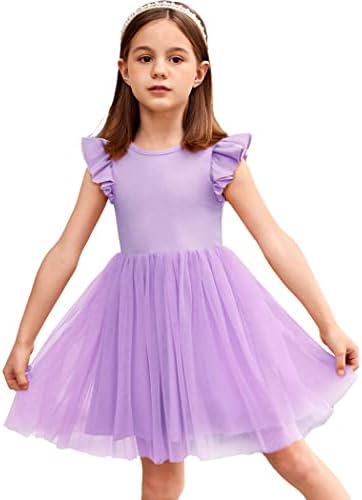 Arshiner Toddler Tutu Dress Little Girls Fluffy Summer Dresses Casual Party Tulle Sundress for Kids 2-6Y Arshiner