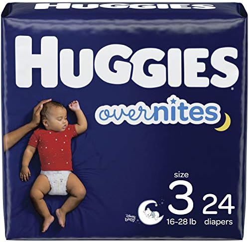 Ночные детские подгузники, размер 3, 24 карата, Huggies Overnites Huggies