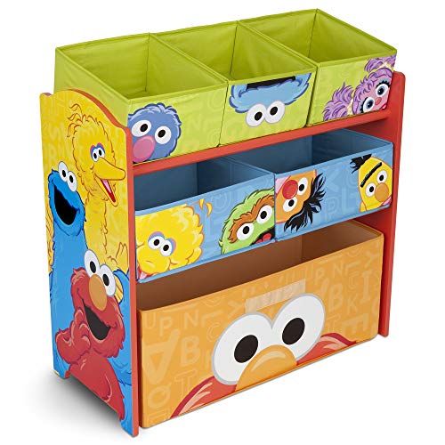 Органайзер для игрушек «Улица Сезам» на 6 корзин для дизайна и хранения игрушек от Delta Children Delta Children