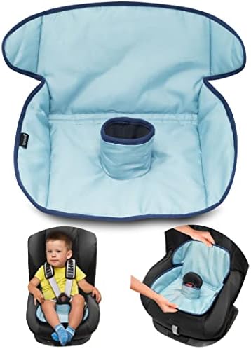 Car Seat Protector for Potty Training | Travel potty Cover from Spillages, Nappy Leaks & Toilet training| Piddle Pad fits all carseat & buggy, age: 6m-4 years old |Keeps seat Clean & dry! Black Lynmark