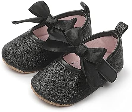COSANKIM Baby Girls Mary Jane Flats Shoes Anti-Slip Rubber Sole Infant Toddler Princess Wedding Dress Shoes COSANKIM