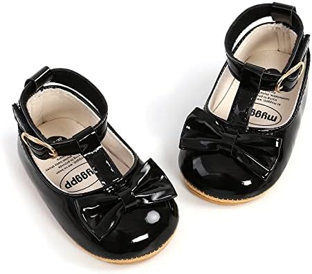 Baby Girls Mary Jane Flats Princess Wedding Dress Shoes Soft Non Slip Sole Infant Toddler First Walking Shoes Crib First Walkers Prewalkers GDSDYM