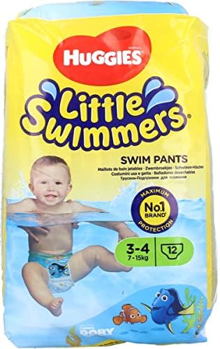 Одноразовые подгузники для плавания Huggies Little Swimmers, маленькие, 12 штук - розовый/синий Huggies