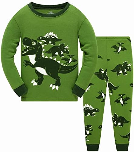 Пижамы Popshion для мальчиков, 100% хлопок, пижама для малышей, комплект из 2 предметов, детская зимняя одежда, комплект от 3 до 10 лет Popshion