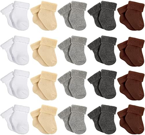 Janmercy, 20 пар носков для недоношенных детей, носки для девочек и мальчиков, носки для новорожденных, носки для недоношенных детей, унисекс Janmercy