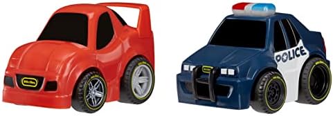 Little Tikes, My First Cars, Crazy Fast Cars 2-Pack High Speed Pursuit, Police Chase Theme Pullback Toy Car Vehicle Goes up to 50 ft Little Tikes