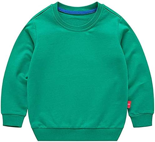 HAXICO унисекс, детский однотонный хлопковый тонкий пуловер, футболка, футболка с круглым вырезом и длинными рукавами для малышей, топы, блузка HAXICO