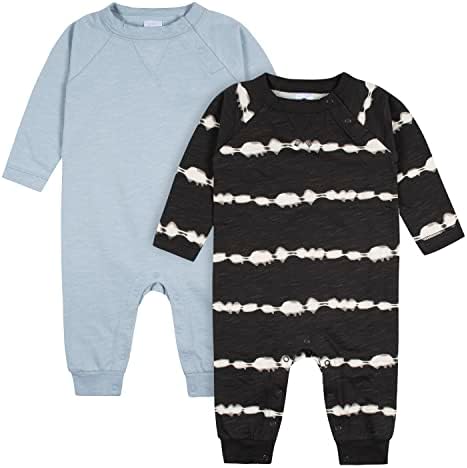 Комплект из 2 длинных комбинезонов Gerber для маленьких мальчиков, комплект футболок для малышей и малышей GERBER