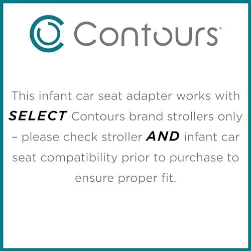 Contours Infant Car Seat Adapter for Contours Element Stroller, Fits Select Cybex, Maxi-COSI and Nuna Infant Car Seats into Contours Element Baby Stroller Contours