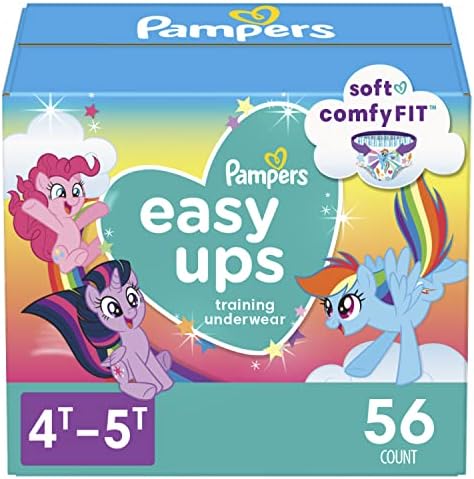 Pampers Easy Ups Training Underwear Girls, 4–5 лет, подгузники, размер 6, 56 штук (упаковка и принт могут отличаться) (2 шт. в упаковке) Pampers