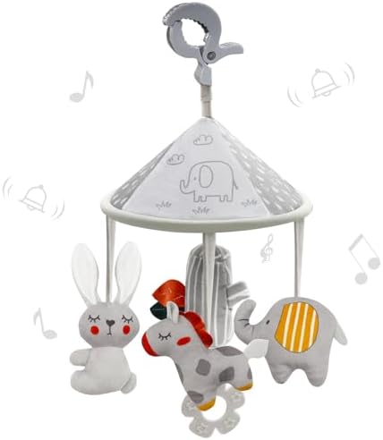 AIPINQI 3 шт., подвесные игрушки-погремушки, высококонтрастные детские игрушки и плюшевые игрушки для колясок для детей 0-18 месяцев, игрушки для автокресел для новорожденных в скандинавском стиле AIPINQI