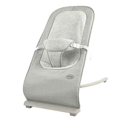 Шезлонг для младенцев, портативный шезлонг для младенцев, стульчик для младенцев, шезлонг для новорожденных с 3-точечным ремнем безопасности, сиденье и качалка для малышей для детей 0–6 месяцев (хаки) KIDSVIEW