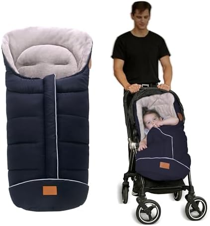 LAT Детская теплая сумка с овсянкой, универсальная, спальный мешок для коляски в холодную погоду, водонепроницаемый конверт для ног для малышей (съемный, черный) LAT LEE AND TOWN