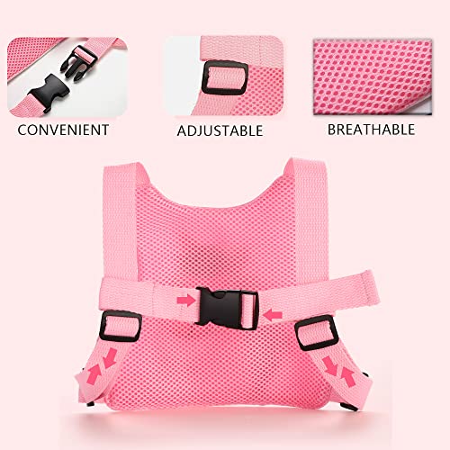 Toddler Leash-Baby Walking Safty Harness and Child Anti Lost Wrist Link for Girls/Boys Travel (Pink) FITARTS