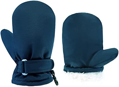 BAVST Toddler Waterproof Mittens Fleece Lined Baby Boys Girls Winter Warm Glove Kids Snow Infant Ski Mitten for 3M-5T BAVST