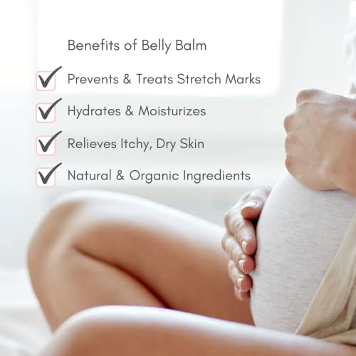 Organic Belly Butter by Irene Organics - Anti Stretch Mark Belly Balm For Pregnancy and Postpartum 4oz Irene Organics