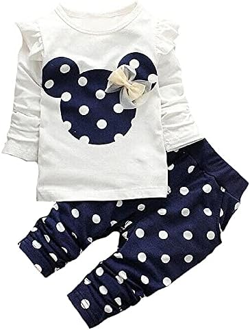 Милый комплект одежды Avidqueen для маленьких девочек, футболка с длинными рукавами и штаны, детская одежда из 2 предметов Avidqueen