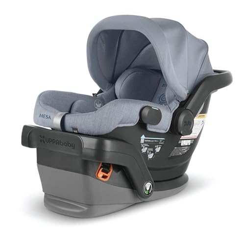 UPPAbaby Mesa V2 Infant Car Seat/Easy Installation/Innovative SmartSecure Technology/Base + Robust Infant Insert Included/Direct Stroller Attachment/Jake (Charcoal) UPPAbaby