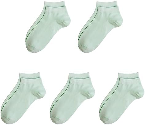 SERISIMPLE Bamboo School Socks Ankle Super Soft Kids Socks Stretch Cuffs Athletic Socks Odor Anti-odor 5 Pairs SERISIMPLE