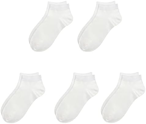 SERISIMPLE Bamboo School Socks Ankle Super Soft Kids Socks Stretch Cuffs Athletic Socks Odor Anti-odor 5 Pairs SERISIMPLE