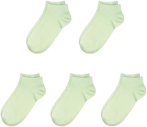 SERISIMPLE Bamboo School Socks Ankle Super Soft Kids Socks Stretch Cuffs Athletic Socks Odor Anti-odor 5 Pairs SERISIMPLE