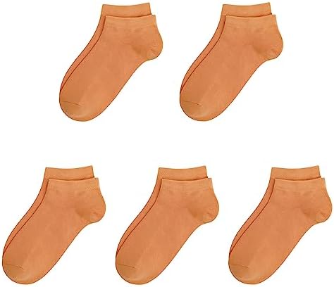 SERISIMPLE Bamboo School Socks Ankle Super Soft Kids Socks Stretch Cuffs Athletic Socks Odor Anti-odor 5 Pairs SERISIMPLE