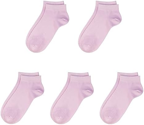 SERISIMPLE Bamboo School Socks Ankle Super Soft Kids Socks Stretch Cuffs Athletic Socks Odor Anti-odor 5 Pairs SERISIMPLE