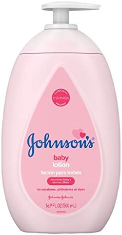 Johnsons Baby Lotion 16.9 Ounce Pump (500ml) (3 Pack) (Packaging may vary) Johnson & Johnson