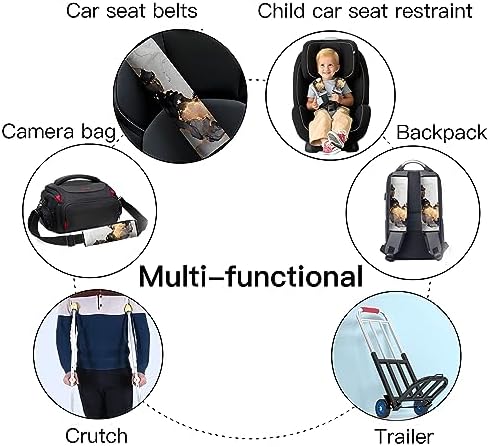 Kids Seat Belt Adjuster and Cover - Seat Belt Holder for Children-Comfortable, Soft, Breathable, Anti-Strangulation Neck Protection, Cow Pattern Mokiwala