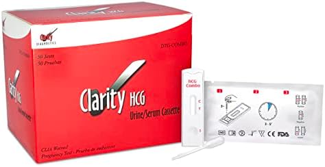 Комбинированная кассета DTG-Combo hCG, отказ от CLIA (упаковка из 50 шт.) Clarity Diagnostics