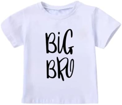 Рубашка Big Brother, рубашки с объявлением о беременности, футболка для маленьких мальчиков, футболка Big Bro ZXIIYNU