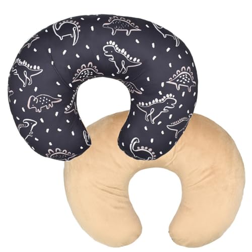 2 Pack Baby Nursing Pillow Cover Newborn U-Shaped Breastfeeding Cotton Pillowcase Cushion Cover Stretchy Replaceable Pillow Cover Slipcover BxuanW