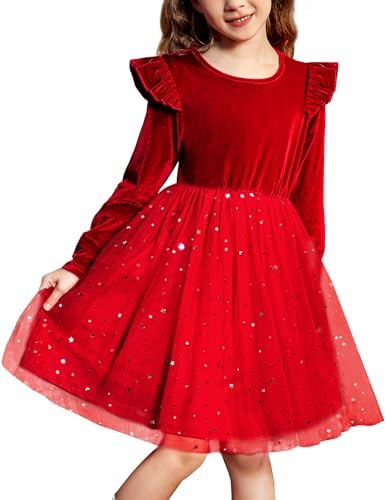 Arshiner платья-пачки для маленьких девочек, бархатное фатиновое осенне-зимнее праздничное платье с длинными рукавами и рюшами, От 2 до 6 лет Arshiner
