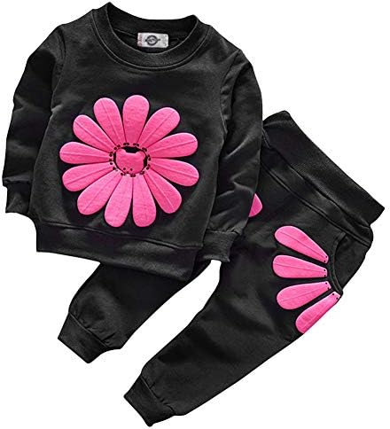 Avidqueen комплект одежды с подсолнухом для маленьких девочек, топ и штаны с длинными рукавами, комплект из 2 предметов, осенняя одежда Avidqueen