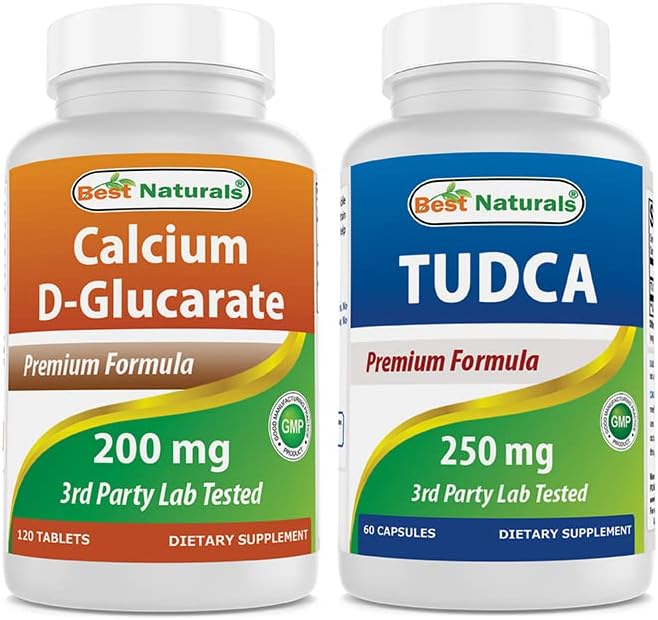 Calcium D-Glucarate 200 mg & TUDCA 250mg Best Naturals