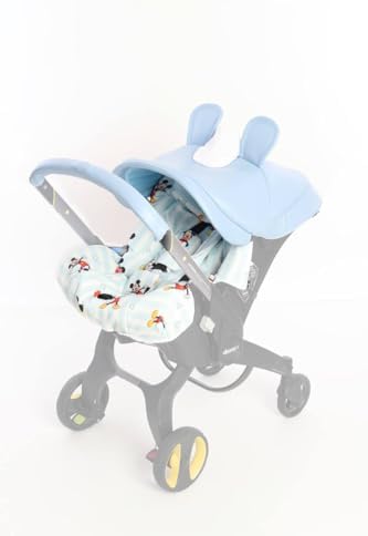 Boss and Baby — аксессуары Doona ручной работы: сменный комплект чехлов на автомобильное сиденье коляски Doona — включает в себя капюшон, замену сиденья, накладки на плечи и пах Boss and Baby