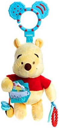 Игрушка для коляски KIDS PREFERRED Disney Baby Winnie The Pooh Многофункциональная с прорезывателями, шуршащими текстурами и зажимом для развлечений на ходу Kids Preferred