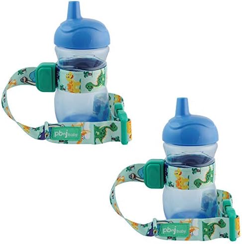 PBnJ Baby SippyPal Sippy Ремень-поводок с держателем чашки (серый шеврон, 2 шт.) PBnJ Baby