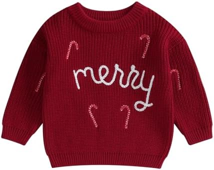 Свитера для маленьких девочек и мальчиков, вязаный теплый пуловер с круглым вырезом и длинными рукавами, свитшот, осенне-зимняя одежда Sweetyhouse