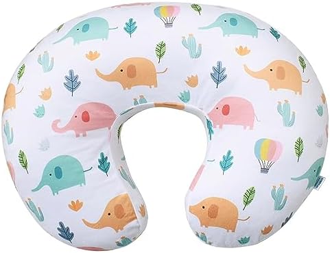 iEvolve Minky Nursing Pillow Cover Breast Feeding Pillow Cover for Baby Boy Girl,Cover Only(Babyblue&Lightbeige, Pack of 2) IEvolve