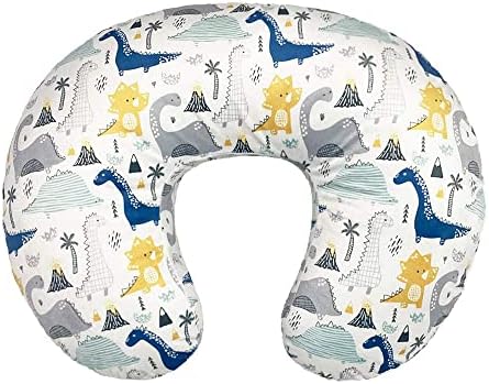 iEvolve Minky Nursing Pillow Cover Breast Feeding Pillow Cover for Baby Boy Girl,Cover Only(Babyblue&Lightbeige, Pack of 2) IEvolve