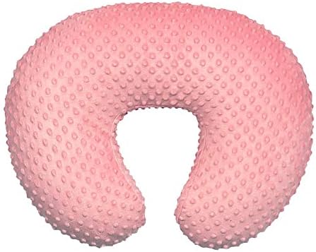 iEvolve Minky Nursing Pillow Cover Breast Feeding Pillow Cover for Baby Boy Girl,Cover Only(Babyblue&Lightbeige, Pack of 2) IEvolve