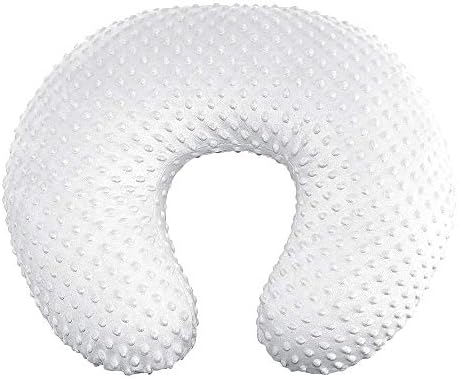 iEvolve Minky Nursing Pillow Cover Breast Feeding Pillow Cover for Baby Boy Girl,Cover Only(Babyblue&Lightbeige, Pack of 2) IEvolve