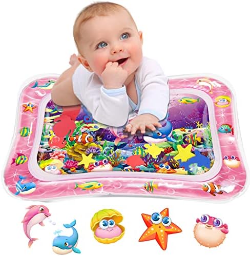 Коврик для воды Infinno Tummy Time для младенцев, детские игрушки для девочек и мальчиков 3, 6, 9 месяцев, сенсорное развитие, отличная идея подарка для новорожденных Infinno