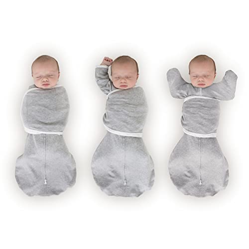 SwaddleDesigns 6-Way Omni Swaddle Sack for Newborn with Wrap & Arms Up Sleeves & Mitten Cuffs, Easy Swaddle Transition, Better Sleep for Baby, Watercolor Mountains & Trees, Small, 0-3 Months SwaddleDesigns