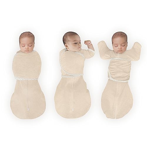 SwaddleDesigns 6-Way Omni Swaddle Sack for Newborn with Wrap & Arms Up Sleeves & Mitten Cuffs, Easy Swaddle Transition, Better Sleep for Baby, Watercolor Mountains & Trees, Small, 0-3 Months SwaddleDesigns