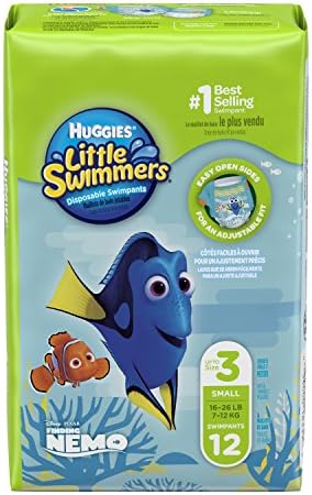 Одноразовые подгузники для плавания HUGGIES Little Swimmers, размер 3, маленькие, 12 шт. Huggies