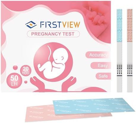 FIRSTVIEW Комбинированный набор из 50 тест-полосок на овуляцию и 20 тест-полосок на беременность (50 ЛГ + 20 ХГЧ) (набор из 70 предметов (50ЛГ+20ХГЧ)) FIRSTVIEW