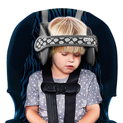 NAPUP Детская подушка для головы для автокресел — безопасное и удобное решение для поддержки головы и шеи для автомобильных сидений, обращенных вперед, и бустеров с высокой спинкой — дорожные аксессуары для малышей и детей (бирюзовый) NAPUP